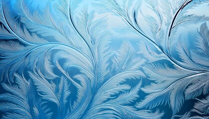 Frosty patterns on glass