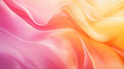 Obraz premium A gradient background with smooth transitions between shades of pink and orange. 
