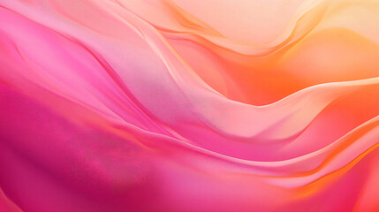 Fototapeta premium A gradient background with smooth transitions between shades of pink and orange. 