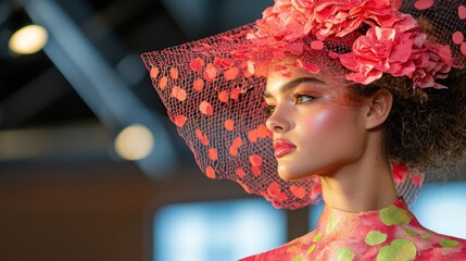 A fashion show featuring breast cancer survivors modeling clothes designed by local artists, showcasing strength, beauty, and resilience.