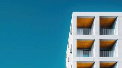 Modernist hotel under construction, angular design, innovative use of concrete, hotel under construction, modernist revival