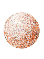 Orange and black stippling isolated transparent background
