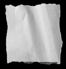 Torn paper on black