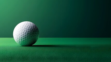 golf ball on green grass,generative ai