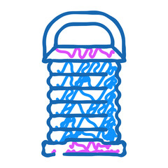 elegance lamp doodle icon sketch vector. elegance lamp sign. isolated symbol illustration