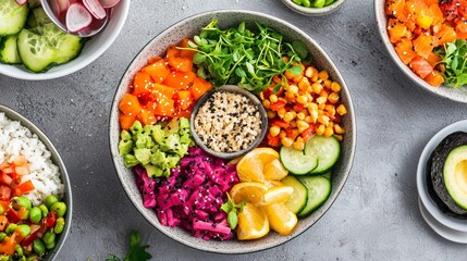 A wellness retreat ad, highlighting nutritious, Instagram-worthy food experiences.