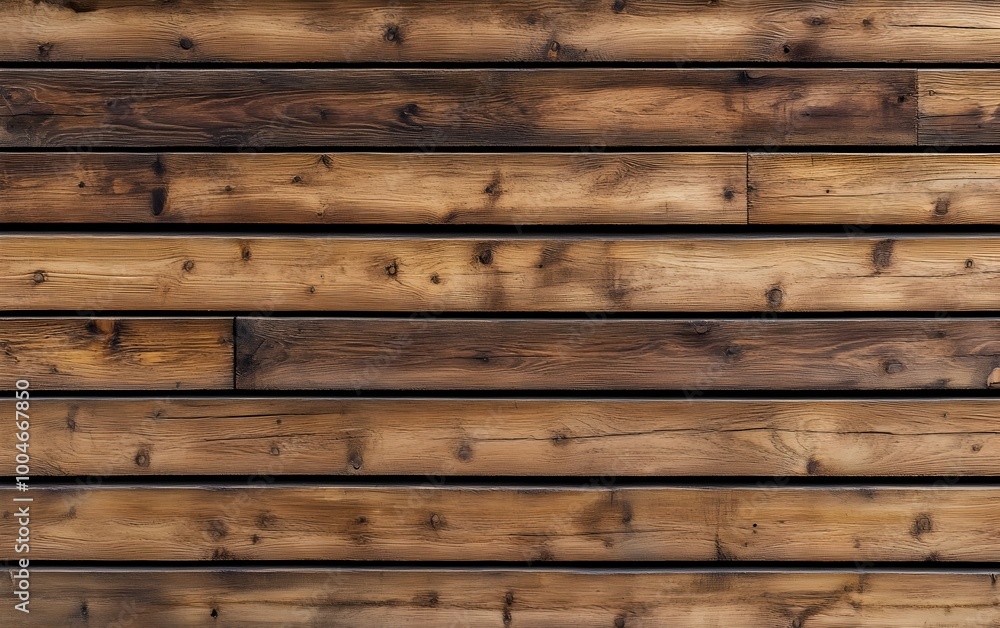 Poster minimalist wall constructed from natural wooden planks with linear textured surface showcasing a sim