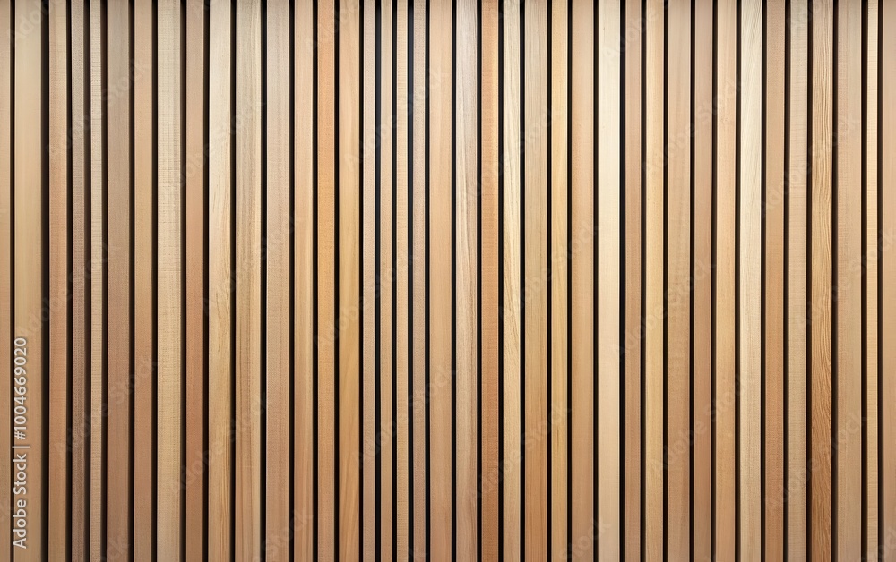 Poster minimalist wooden wall with slatted timber panel grid design clean architectural interior background