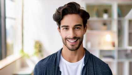 Fototapeta premium Skincare Routine Headshot: Lifestyles and Wellbeing