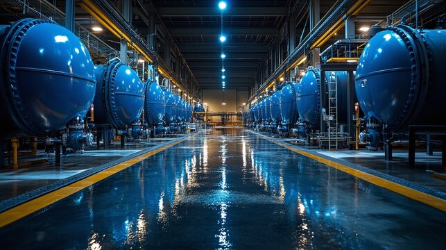 conceptual image illustrating ccus , capturing carbon dioxide emissions from industrial processes , converting co2 for sustainable utilization , and securely storing it underground