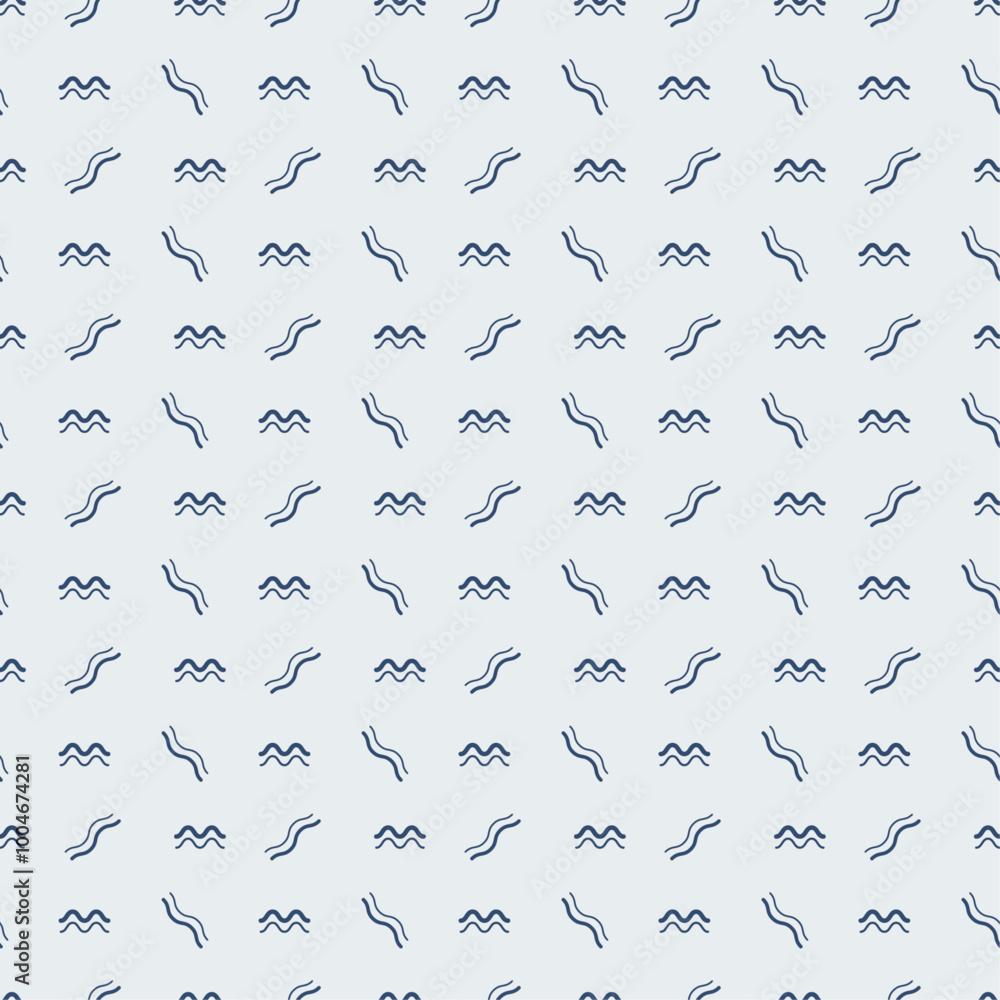 Fototapete background of double zigzags. repeating pattern of wavy lines.