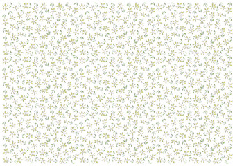 手書き風の黄色い花模様のイラスト