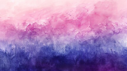 Fototapeta premium Gentle watercolor gradient from blue to purple, calming and soothing