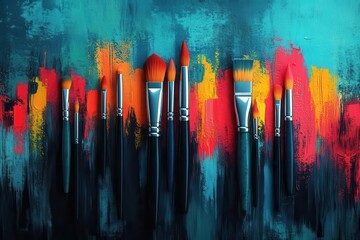 artistic typographic design featuring a variety of hands and tools representing the creative process in publishing and layout with a modern aesthetic that inspires design professionals