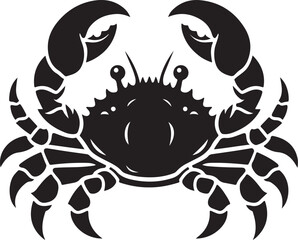 Crab silhouette vector art illustration