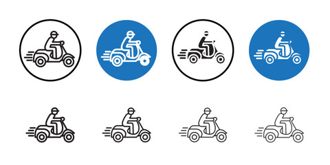 Delivery icon Thin line art collection