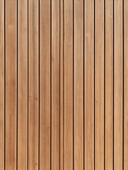 Fototapeta premium Rustic slatted timber wall with a grid pattern and clean textured vertical lines This natural material can be used for fences sheds and other architectural structures with a minimalist