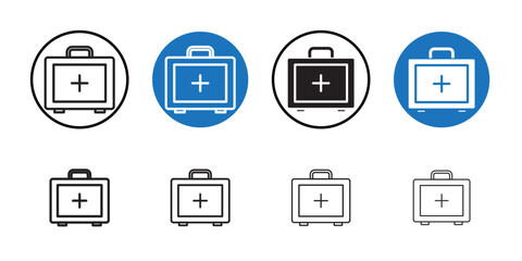 First Aid Icon Thin line art collection