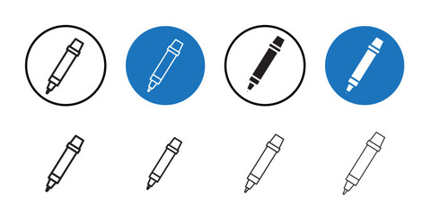 Marker icon Thin line art collection