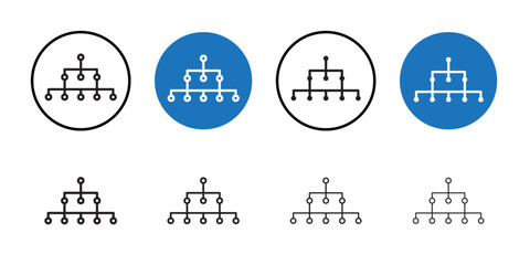 Network Icon Thin line art collection