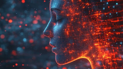 concept of futuristic big data and ai integration showcasing machine learning algorithms artificial intelligence systems and the development of digital computation and analytics