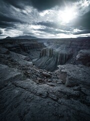 sunset in the mountains