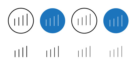 Signal Icon Thin line art collection