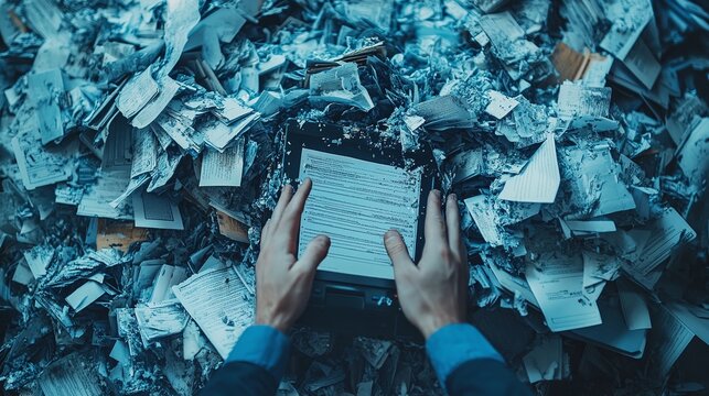 concept of digital waste management through deleting unnecessary files and data to free up disk space improve system efficiency and optimize storage for better computer performance