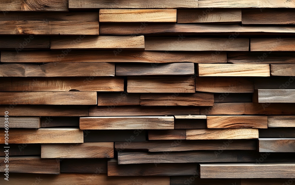 Aufkleber stacked wooden panels create a linear textured wall in a minimalist contemporary style providing a m