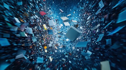 concept of digital waste management through deleting unnecessary files and data to free up disk space improve system efficiency and optimize storage for better computer performance