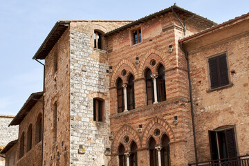 historic buildings in the village of San Gimignano