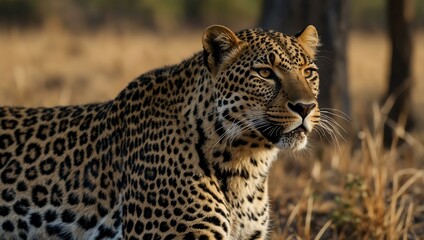 Leopard in its natural habitat.