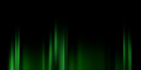 abstract green  speed line, defocused stripes abstract green background of speed camera movement over glowing lights