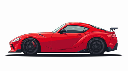Naklejka premium Illustration of a sports car. Supercar.