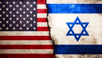 Flags of Israel and USA