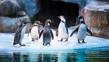 Fototapeta premium group of penguins