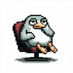 Obraz premium 8bit pixel art style illustration of an animal