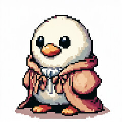 Fototapeta premium 8bit pixel art style illustration of an animal