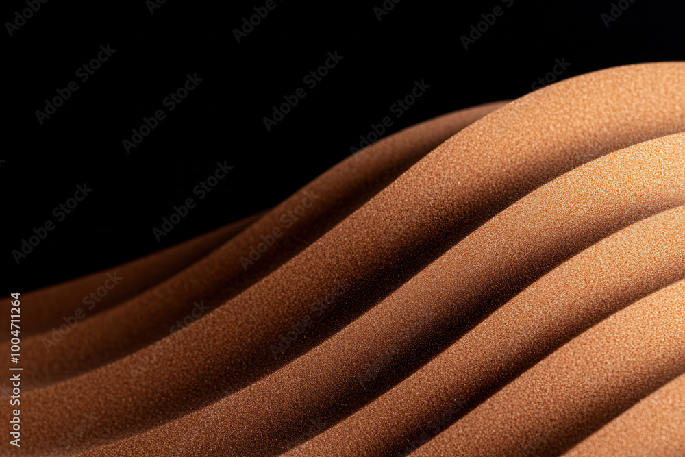 Poster mesmerizing sand dunes with captivating wave patterns