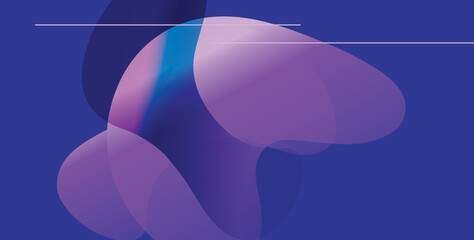 Gradient abstract dynamic shapes background for your design