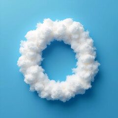 cloud in the shape of the number zero