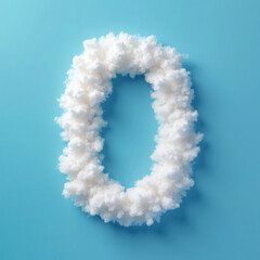 cloud in the shape of the number zero