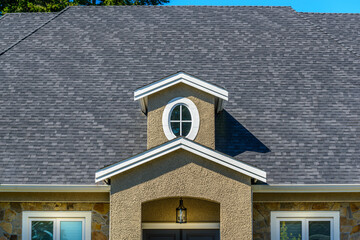 The top of the house with nice window in Vancouver, Canada.