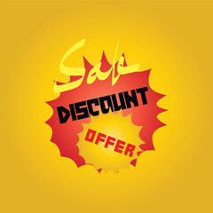 discounts offer text vector sticker label price icon illustration