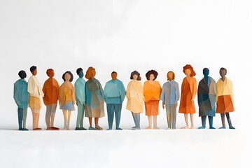 diverse group of people standing together