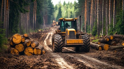 Deforestation, the clearing of forests, involves removing vast areas of trees for various purposes. This can result in the loss of biodiversity, soil erosion, and disruption of the water cycle