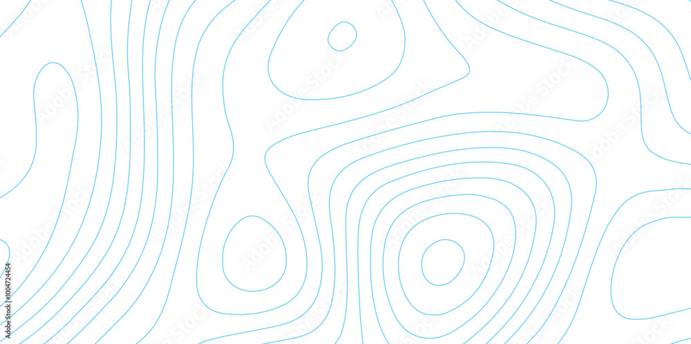 Poster abstract design seamless pattern with line topographic map. geographic mountain relief. retro topogr