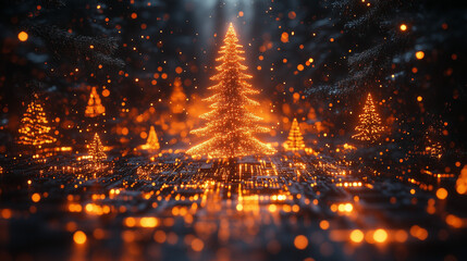 Obraz premium Christmas and New Year celebration