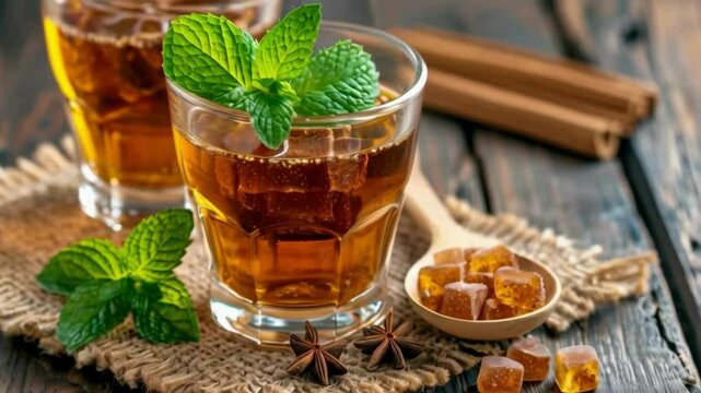 tea with mint