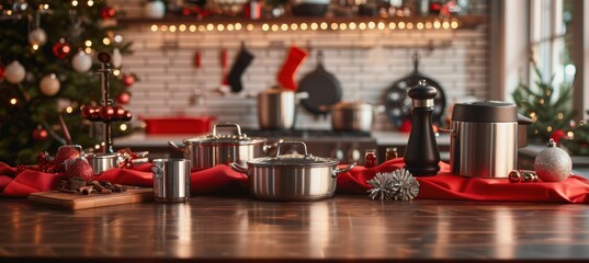 Cyber Monday Kitchen Gadget Sale with Holiday Decorations - Perfect for Seasonal Promotions